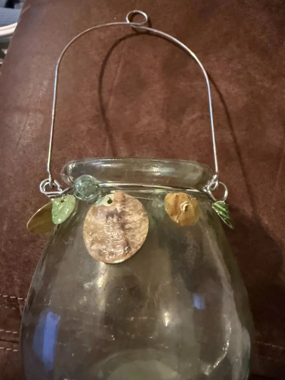2 Beach Themed Glass Canister Jars